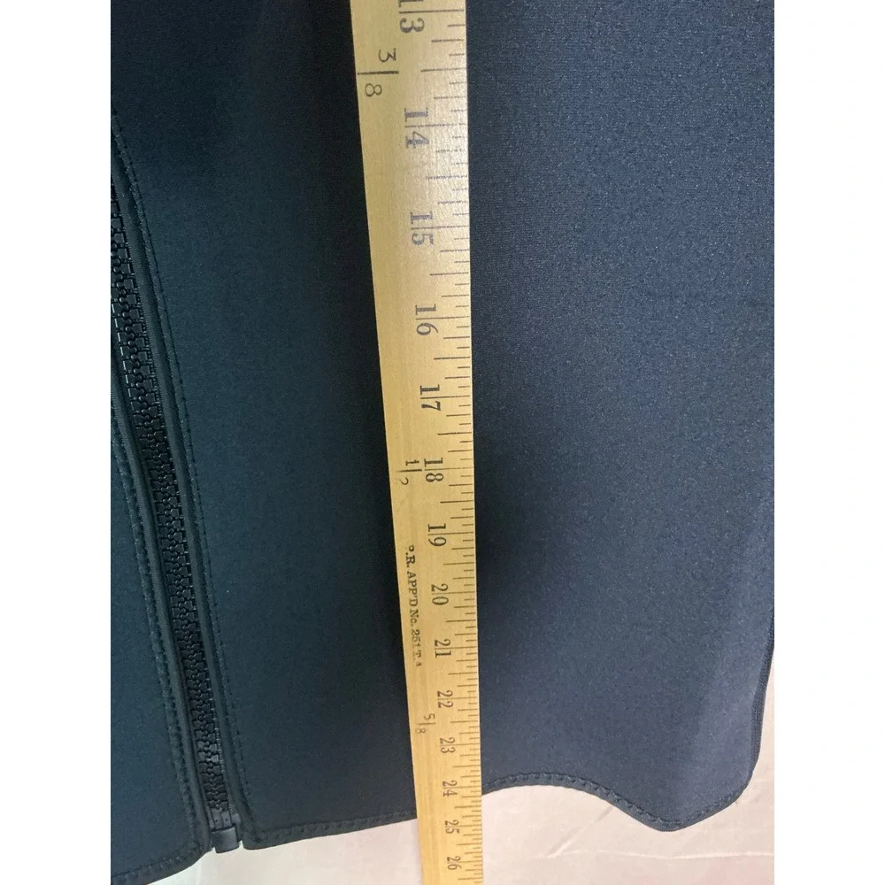 REALON Wetsuit Top Jacket Men XL Black Excellent 2mm Neoprene Front Zip Long Slv